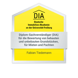 Siegel: Diplom-Sachverständiger (DIA) Fabian Tiedemann